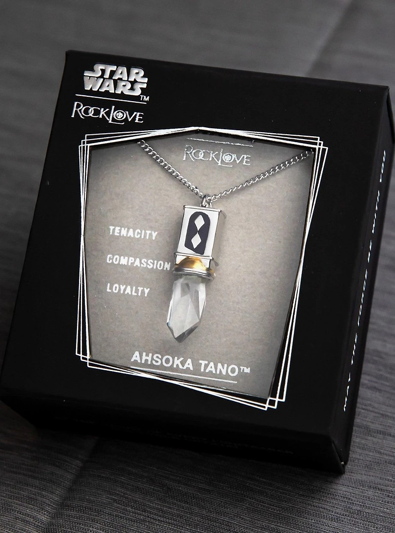 Star Wars X RockLove Ahsoka Tano Kyber Crystal Necklace