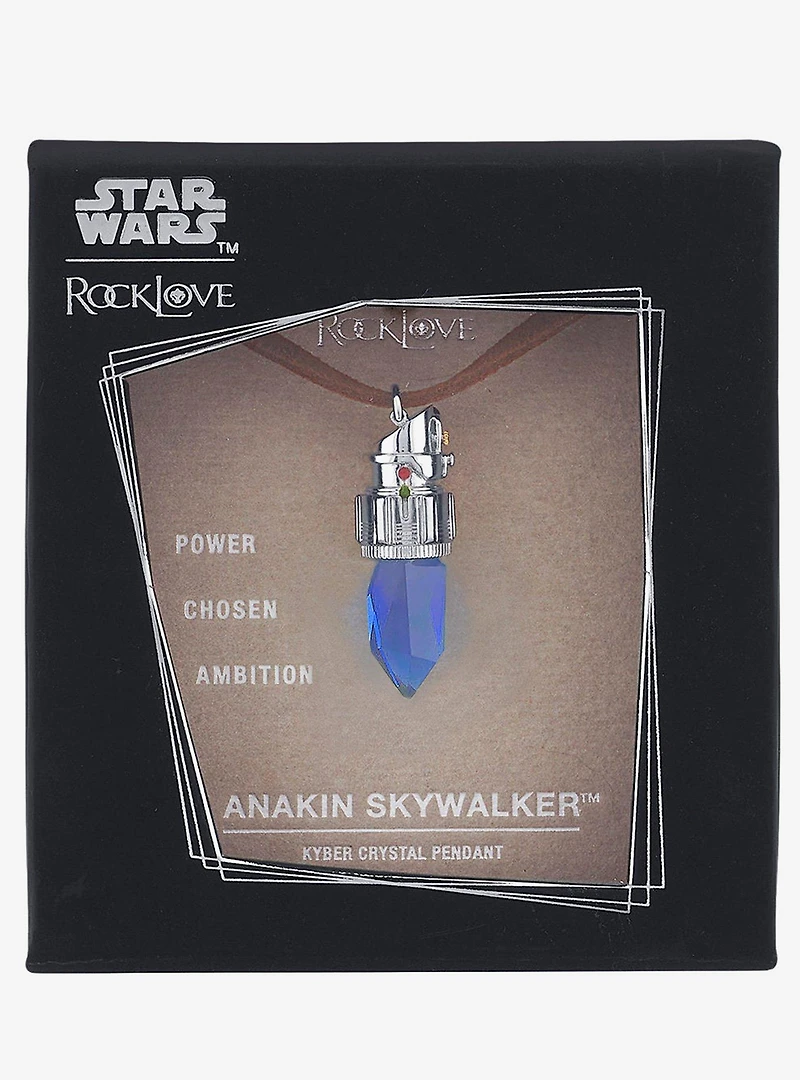 Star Wars X RockLove Anakin Skywalker Kyber Crystal Necklace