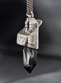 Star Wars X RockLove Darksaber Kyber Crystal Necklace