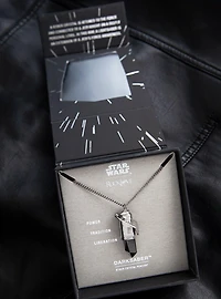 Star Wars X RockLove Darksaber Kyber Crystal Necklace