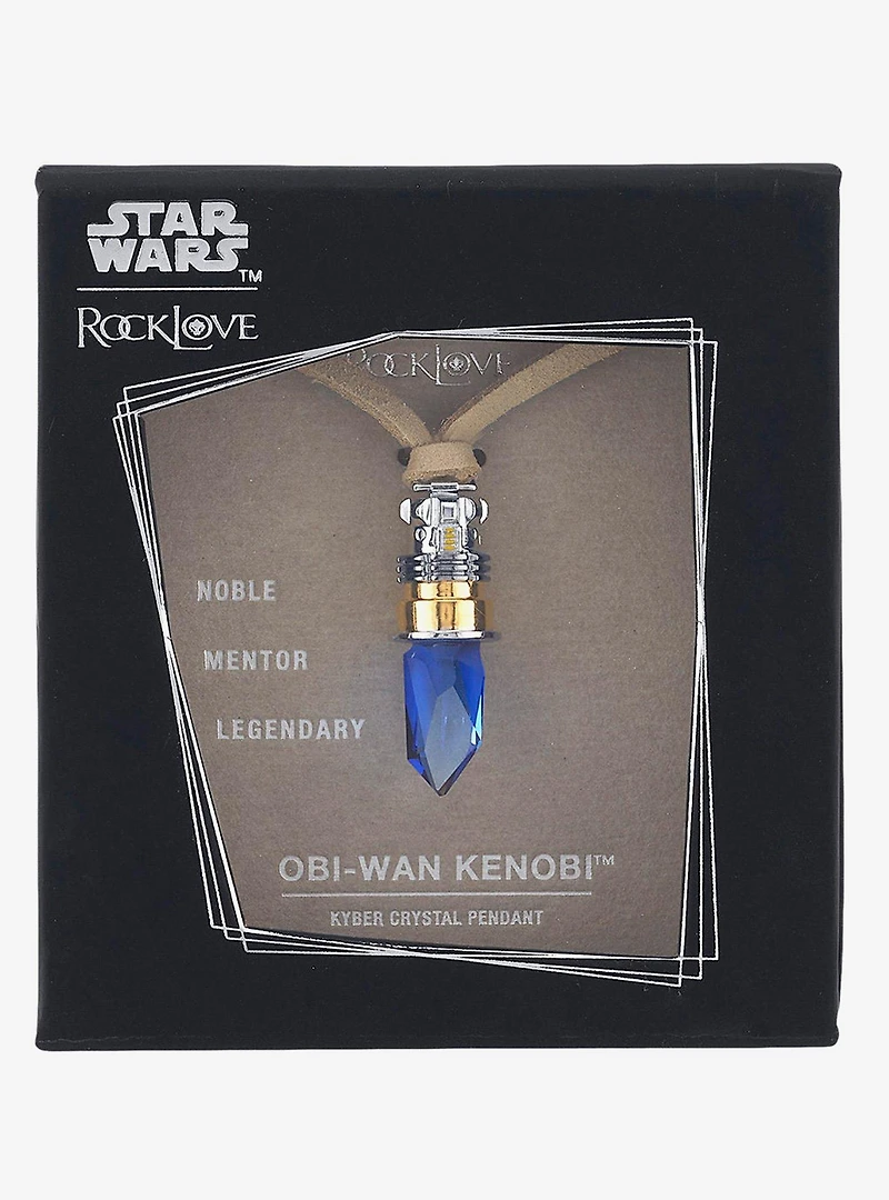 Star Wars X RockLove Obi-Wan Kenobi Kyber Crystal Necklace
