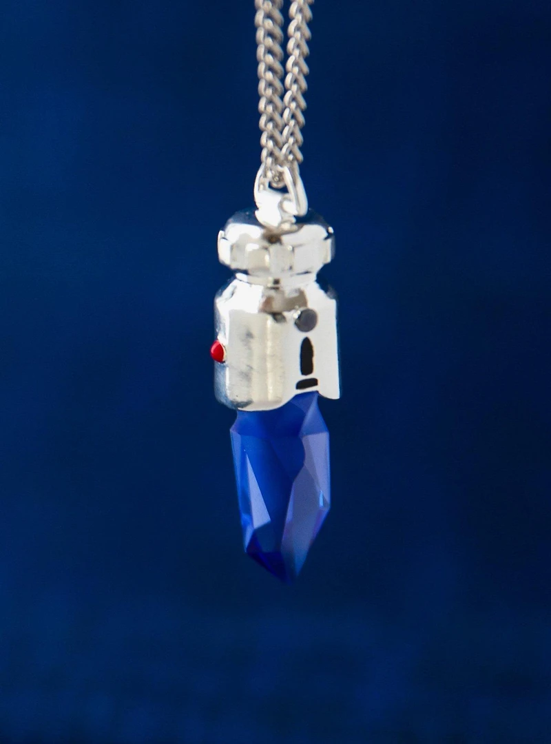 Star Wars X RockLove Padawan Ahsoka Tano Blue Kyber Crystal Necklace