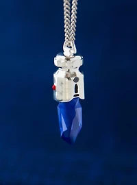 Star Wars X RockLove Padawan Ahsoka Tano Blue Kyber Crystal Necklace
