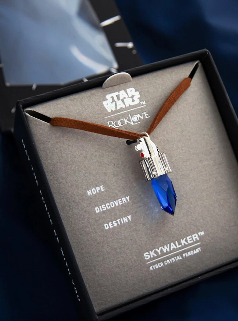 Star Wars X RockLove Skywalker Legacy Kyber Crystal Necklace