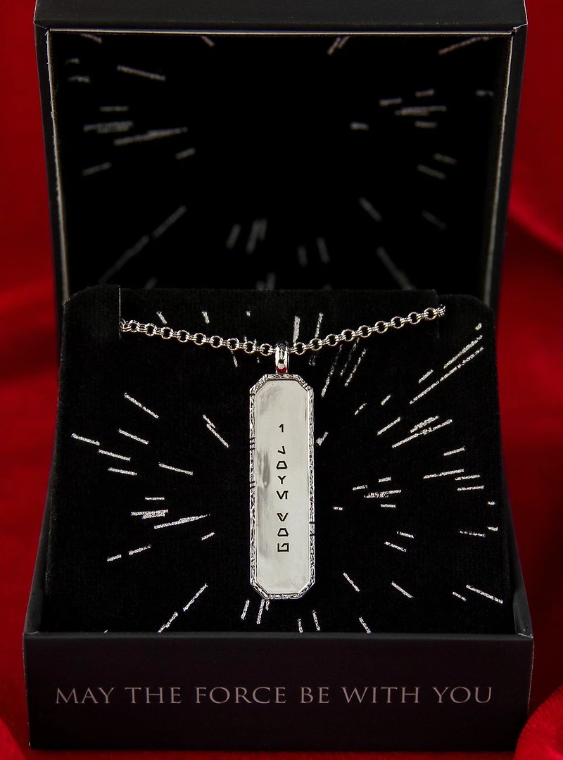 Star Wars X RockLove Galactic Forge I Love You Necklace (Brass)