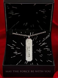Star Wars X RockLove Galactic Forge I Love You Necklace (Brass)
