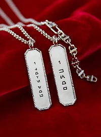 Star Wars X RockLove Galactic Forge I Love You Necklace (Brass)