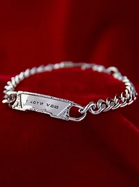 Star Wars X RockLove Galactic Forge I Love You Bracelet (Brass)