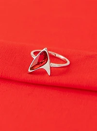 Star Trek X RockLove Crystal Delta Ring - Red