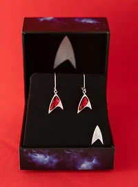 Star Trek X RockLove Crystal Delta Earrings - Red