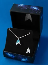 Star Trek X RockLove Crystal Delta Pendant - Blue