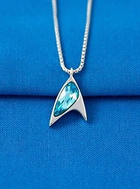 Star Trek X RockLove Crystal Delta Pendant - Blue