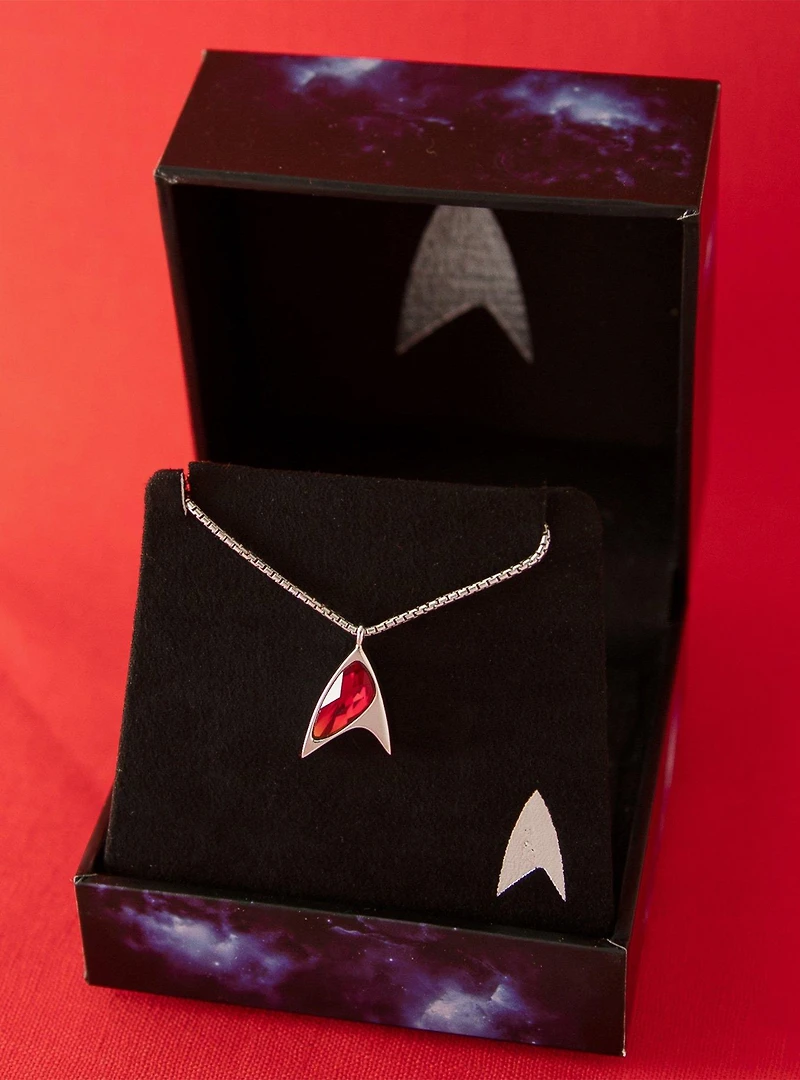 Star Trek X RockLove Crystal Delta Pendant - Red