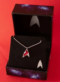 Star Trek X RockLove Crystal Delta Pendant - Red