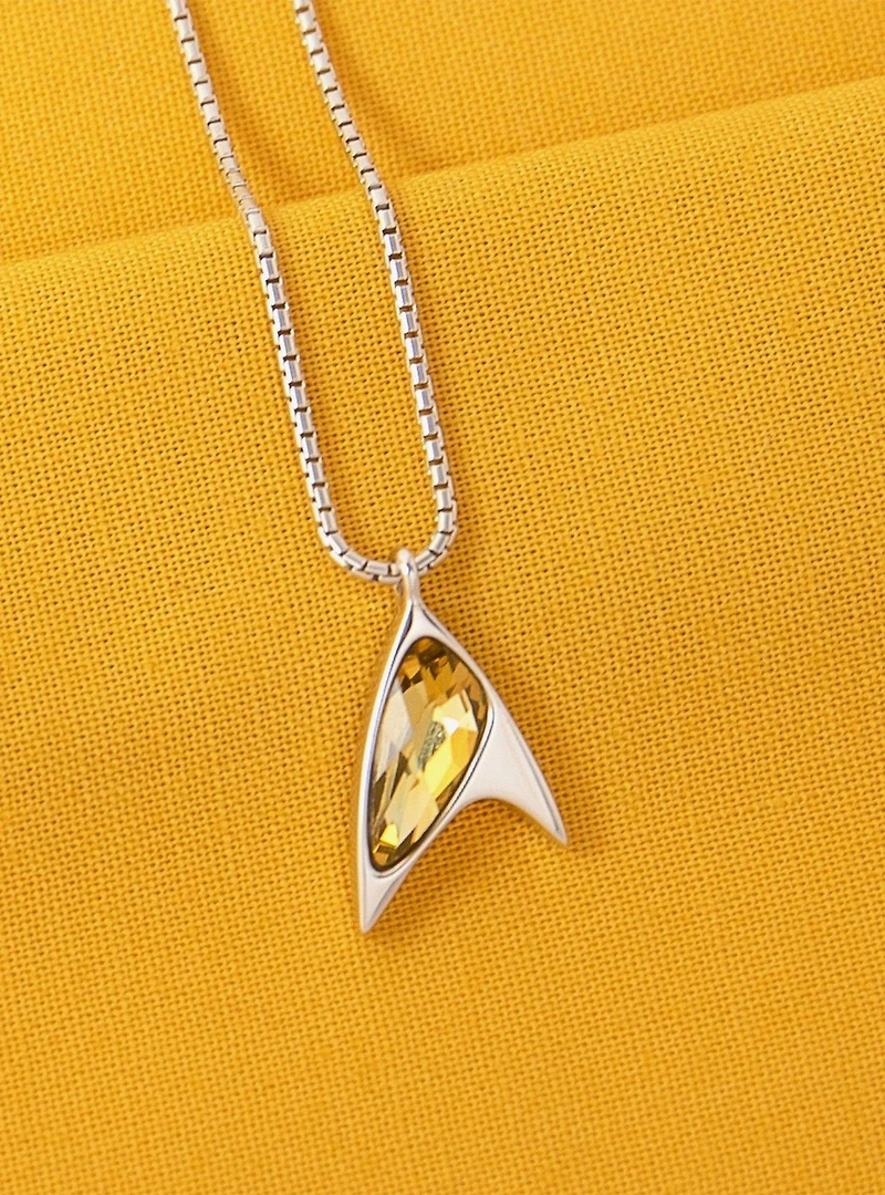 Star Trek X RockLove Crystal Delta Pendant - Yellow