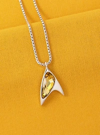 Star Trek X RockLove Crystal Delta Pendant - Yellow