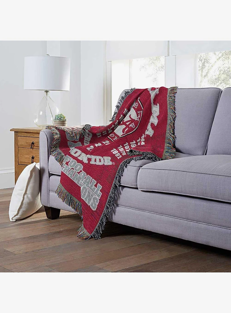 NCAA Alabama Commemorative Series Tapestry Throw