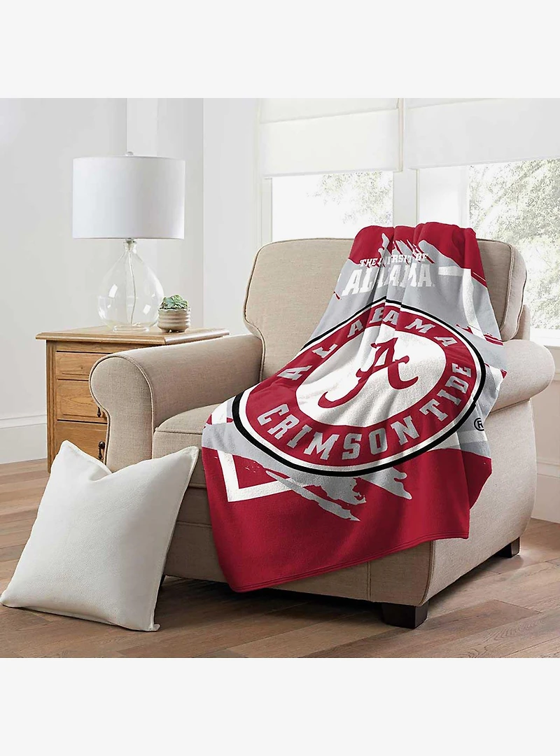 NCAA Alabama Dimensional Micro Raschel Throw Blanket