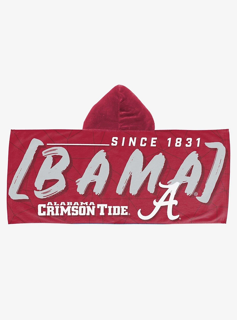 NCAA Alabama Youth Hooded Beach Towel