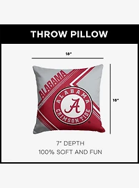 NCAA Alabama Crimson Tide Pulsewave Throw Pillow