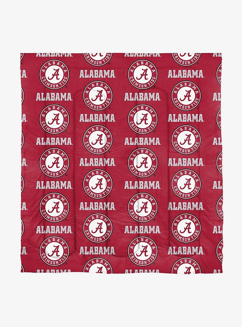 NCAA Alabama Rotary 7PC Full Bed In Bag Set