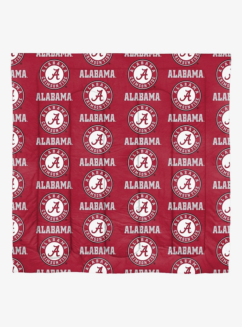 NCAA Alabama Rotary 7PC Queen Bed In Bag Set
