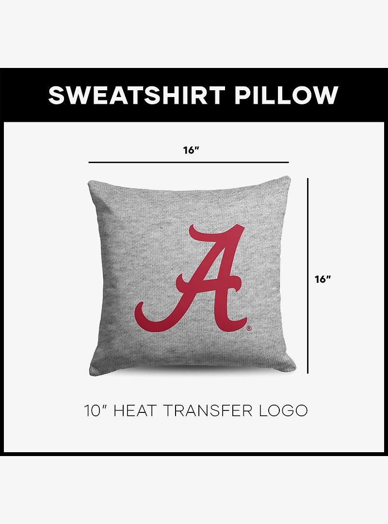 NCAA Alabama Crimson Tide Logo Sweatshirt Pillow