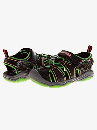 Monster Jam Boys Grave Digger Hook and Loop Toddler & Kids Sandals