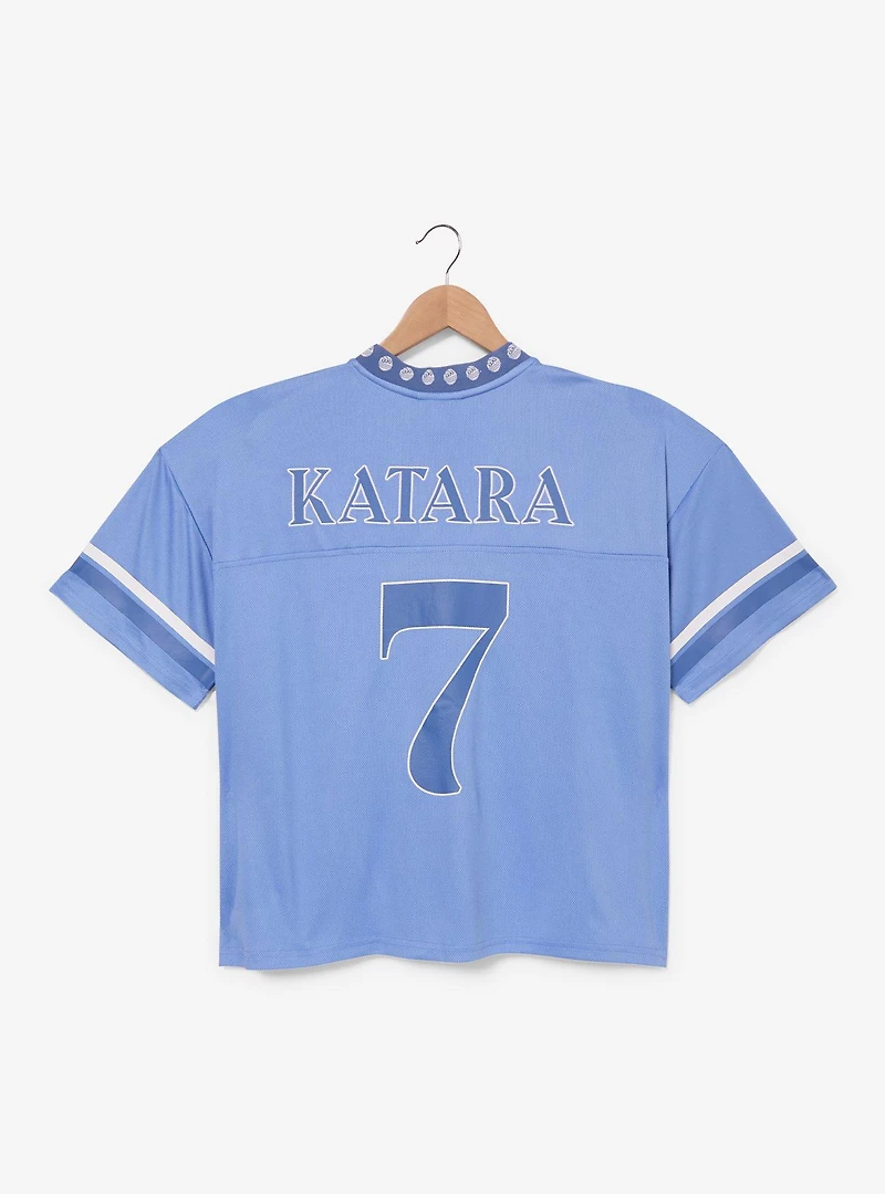 Avatar: The Last Airbender Katara Water Tribe Women's Plus Cropped Football Jersey - BoxLunch Exclusive