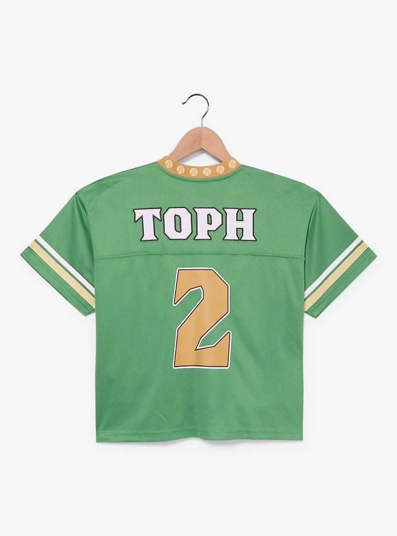 Avatar: The Last Airbender Toph Earth Kingdom Women's Cropped Football Jersey - BoxLunch Exclusive