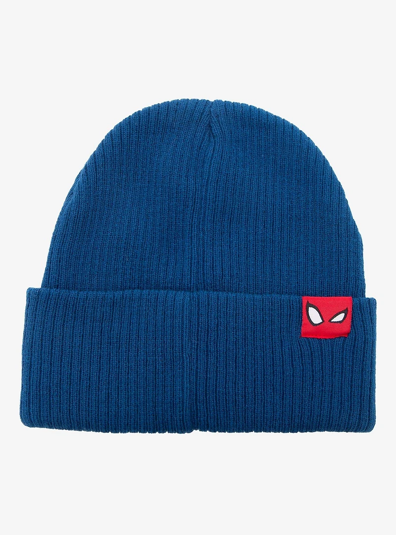 Marvel Spider-Man Patch Ribbed Beanie - BoxLunch Exclusive