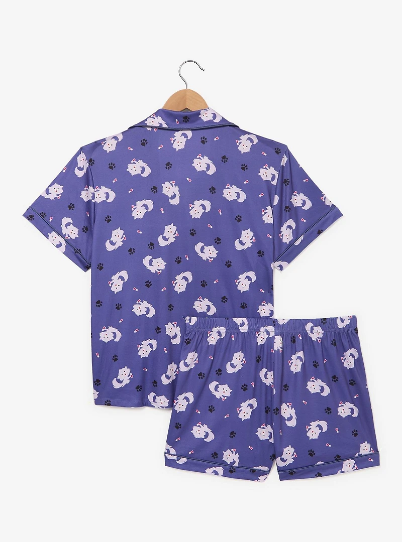 Disney The Emperor's New Groove Cat Yzma Allover Print Women's Sleep Shirt & Shorts Set - BoxLunch Exclusive