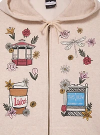 Gilmore Girls Stars Hollow Embroidered Women's Zippered Hoodie - BoxLunch Exclusive