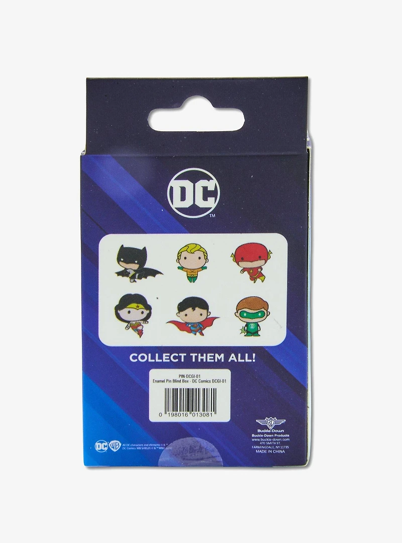 DC Comics Justice League Chibi Superheroes Mystery Enamel Pin Blind Box Series