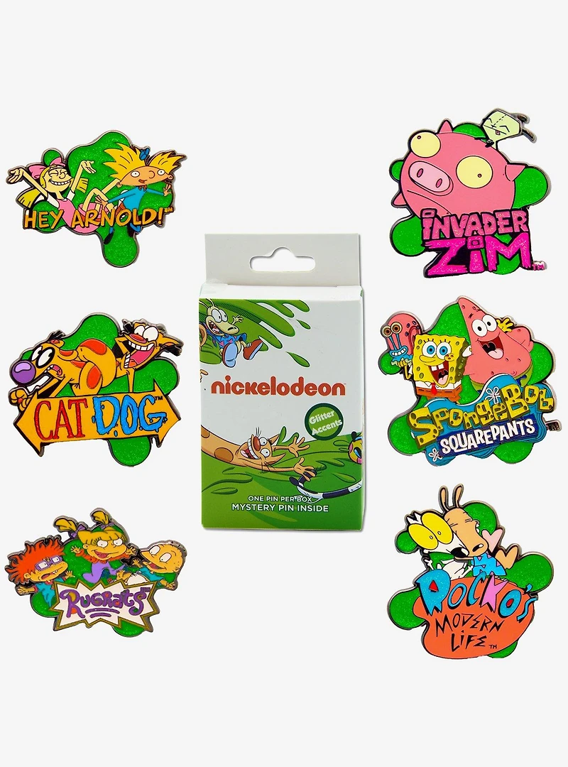 Nickelodeon Show Title Logos Mystery Enamel Pin Blind Box Series