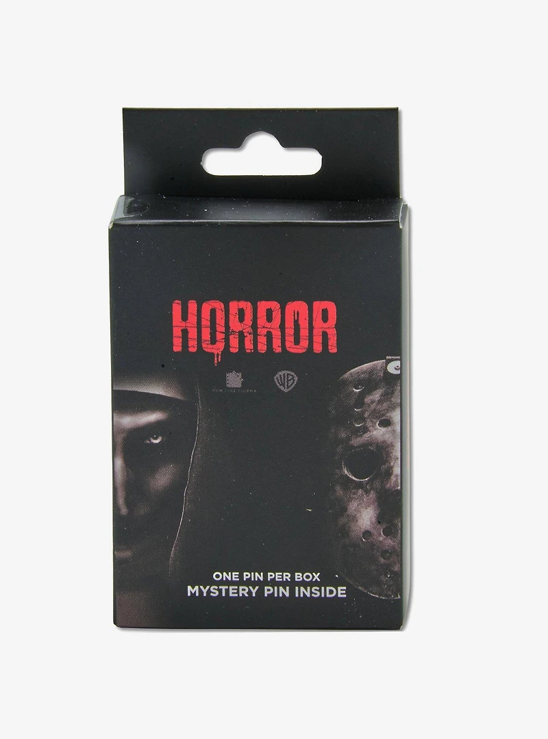 Warner Horror Movie Title Logos Mystery Enamel Pin Blind Box Series