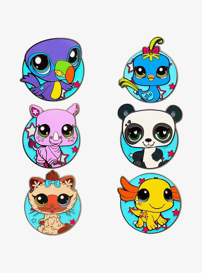 Littlest Pet Shop Mystery Enamel Pin Blind Box Series 2 Pack