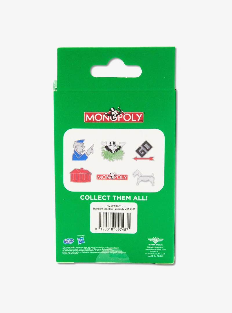 Monopoly Mystery Enamel Pin Blind Box Series 2 Pack