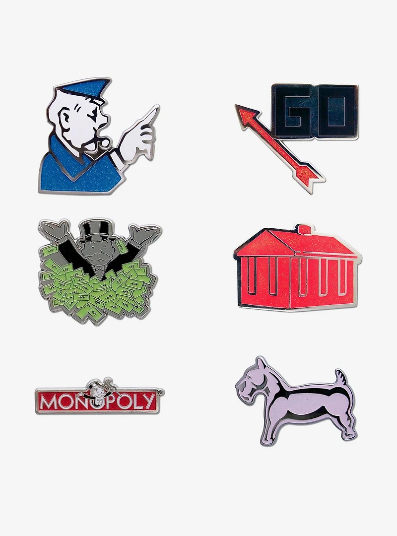Monopoly Mystery Enamel Pin Blind Box Series 2 Pack