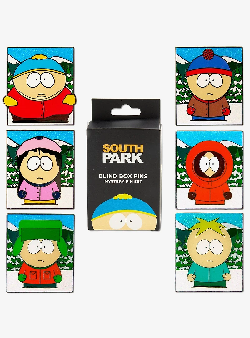 South Park Character Portraits Mystery Enamel Pin Blind Box Series 2 Pack