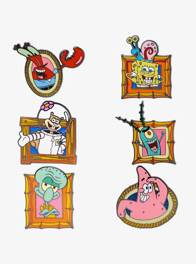 SpongeBob SquarePants Character Portraits Mystery Enamel Pin Blind Box Series 2 Pack