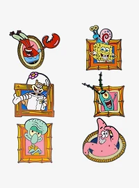 SpongeBob SquarePants Character Portraits Mystery Enamel Pin Blind Box Series 2 Pack