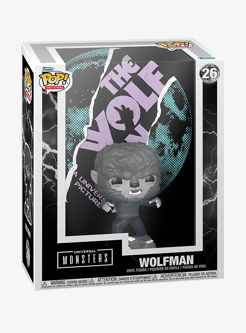 Funko Pop! VHS Cover Universal Monsters The Wolfman Vinyl Figure