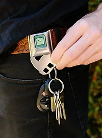 Adventure Time BMO Face Close Up Seatbelt Buckle Keychain
