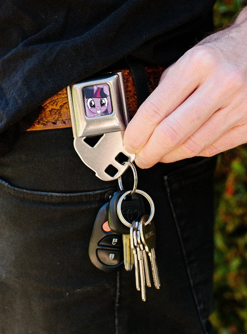 My Little Pony Twilight Sparkle Close Up Seatbelt Buckle Keychain