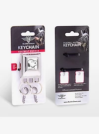 Peanuts Snoopy Face Seatbelt Buckle Keychain