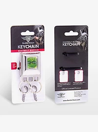 Rick and Morty Title Logo Seatbelt Buckle Keychain