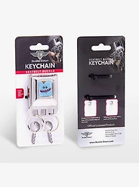 Rick and Morty Mr Meeseeks Face Close Up Seatbelt Buckle Keychain