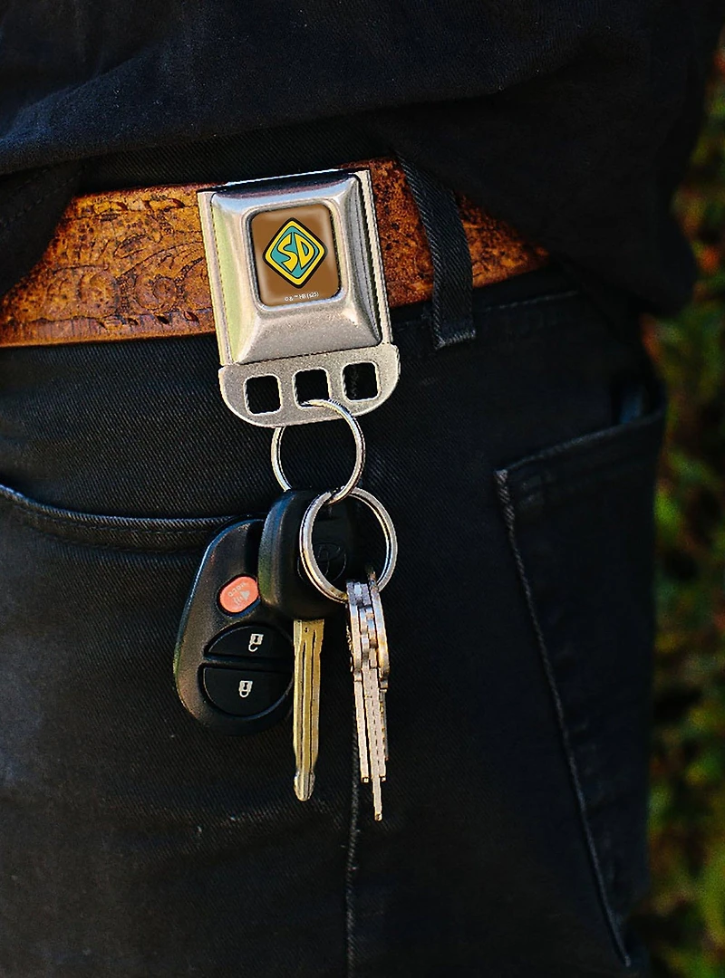 Scooby-Doo! SD Dog Tag Emblem Seatbelt Buckle Keychain