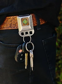 Scooby-Doo! SD Dog Tag Emblem Seatbelt Buckle Keychain